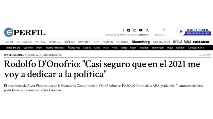 D'Onofrio, en el TAS, le tiró a Angelici: “Terminemos con esto y vamos a comer una paella”