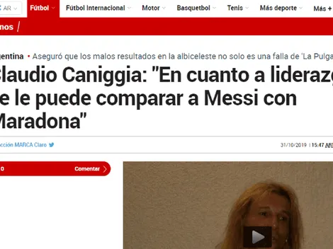 Caniggia: "Si me hablas de liderazgo, no se puede comparar a Messi con Maradona"