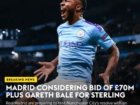 Sky Sports: Real Madrid pondría 81 millones de euros más Bale para quedarse con Sterling