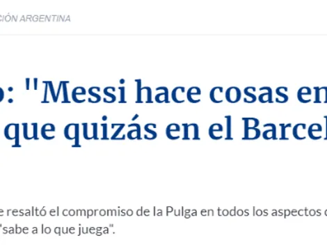 Tagliafico: "Messi está haciendo cosas que quizás con el Barcelona no hace"