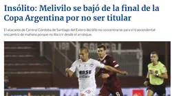 Polémico: Melivilo no concentró para la final ante River no ser titular