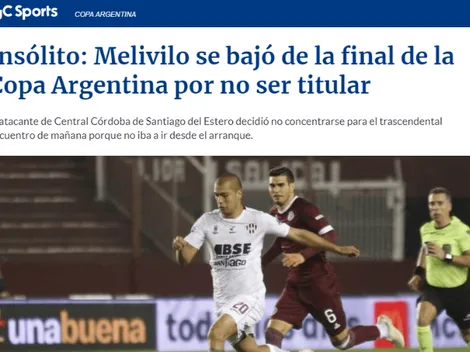 Polémico: Melivilo no concentró para la final ante River no ser titular