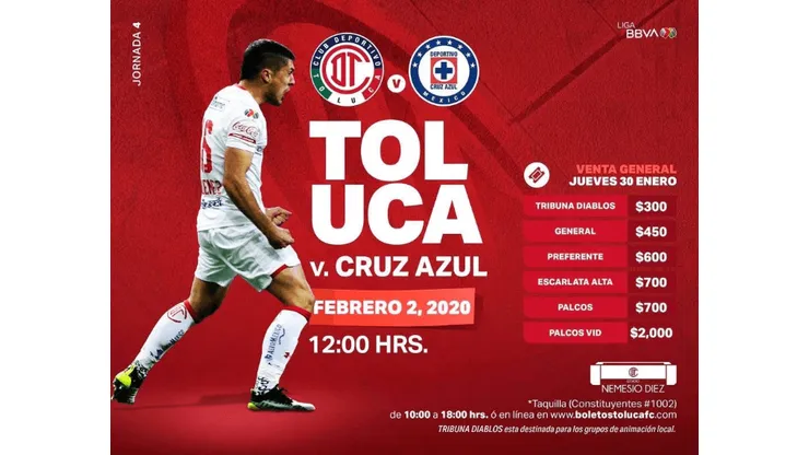 Toluca elevó mucho los precios para recibir a Cruz Azul