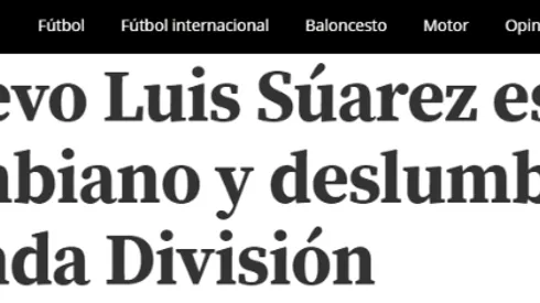 Mundo Deportivo: "El nuevo Luis Suárez es colombiano"