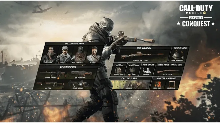 Se presenta Conquest, la Temporada 9 de Call of Duty: Mobile