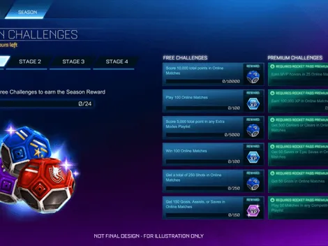 Rocket League: cuándo se liberan cada una de las fases de desafíos dentro del F2P