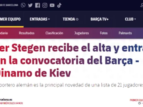 Con la vuelta de Ter Stegen, Barcelona sacó su lista de convocados