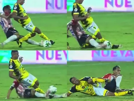 Video: así fue la brutal patada de Teo Gutiérrez que lesionó a Macnelly Torres