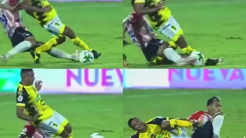 Video: así fue la brutal patada de Teo Gutiérrez que lesionó a Macnelly Torres