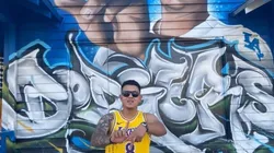 ¡Idénticos! Julio Urías presumió su nuevo mural pintado en Los Ángeles