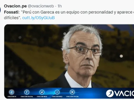 Fossati: "Con Gareca Perú es un equipo con personalidad"