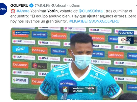Yoshimar Yotún: "La historia de Sporting Cristal es esto"