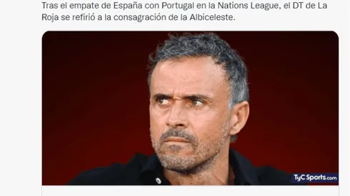 Luis Enrique minimizó el triunfo de Argentina sobre Italia en la Finalíssima