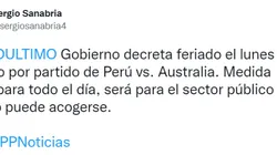 Perú vs. Australia: feriado del lunes 13 fue oficializado por el gobierno peruano