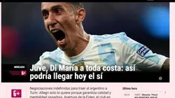 Jornada clave en el futuro de Di María: "Sería Maradona en esta liga"