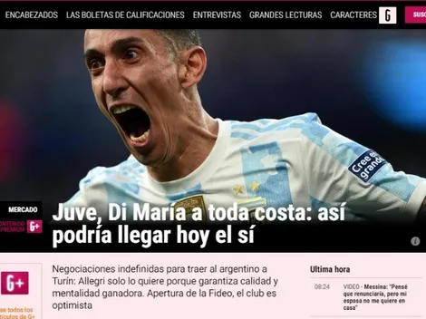Jornada clave en el futuro de Di María: "Sería Maradona en esta liga"