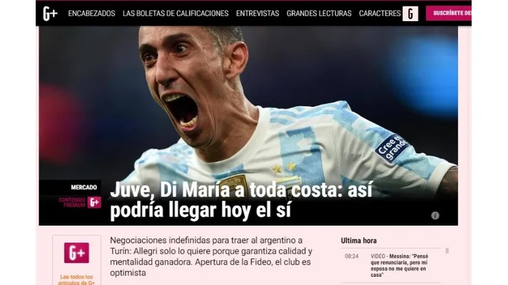 Jornada clave en el futuro de Di María: "Sería Maradona en esta liga"