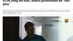 Duras consecuencias para Barcelona en caso de no poder vender a De Jong