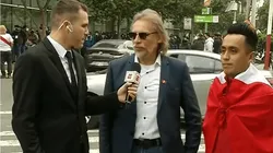 Periodistas argentinos sorprendidos al encontrarse con el clon de Ricardo Gareca