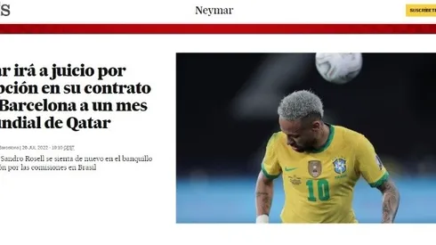 Neymar, a los juzgados un mes antes de Qatar 2022