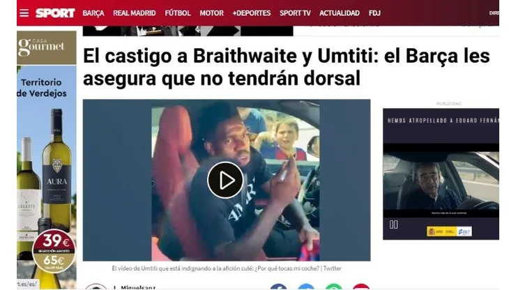 Barcelona declara la guerra a Braithwaite y Umtiti