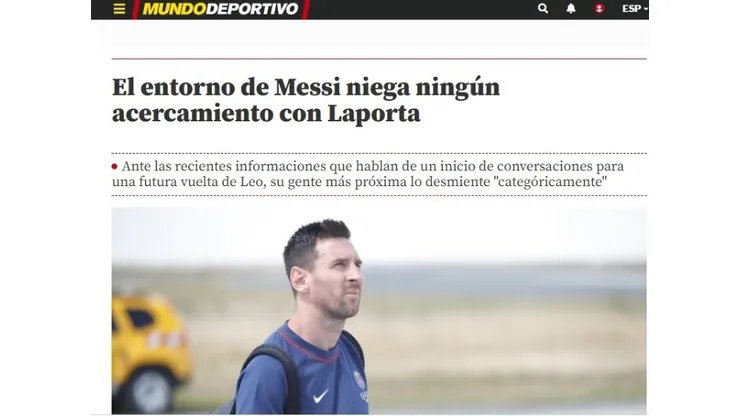 El entorno de Lionel Messi 'niega' a Joan Laporta