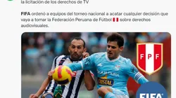 ¡Mano dura! La posición de la FIFA sobre los derechos de TV de la Liga1