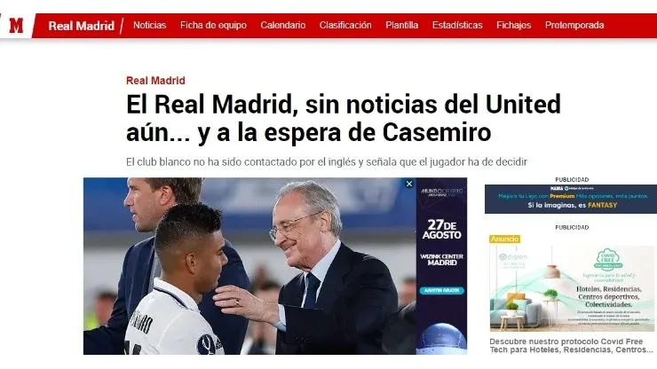 La barbaridad que ofrece Manchester United a Casemiro
