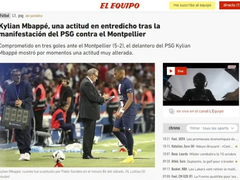 El vestuario del Paris Saint Germain, contra Kylian Mbappé