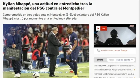 El vestuario del Paris Saint Germain, contra Kylian Mbappé