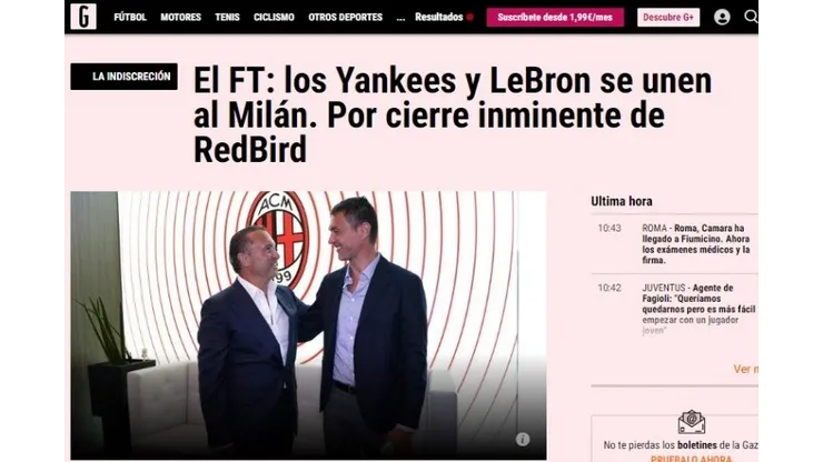 LeBron James y los Yankees llegan a la Serie A