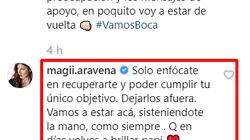 Salvio subió foto a Instagram y su mujer comentó: "Tu único objetivo, dejarlos afuera"