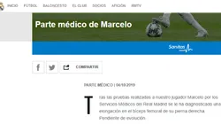 De no creer: Marcelo volvió a lesionarse y es baja para el próximo partido del Real Madrid