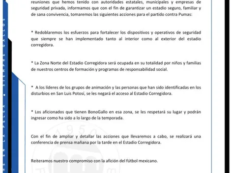 Oficial: las medidas de Querétaro luego de la sanción