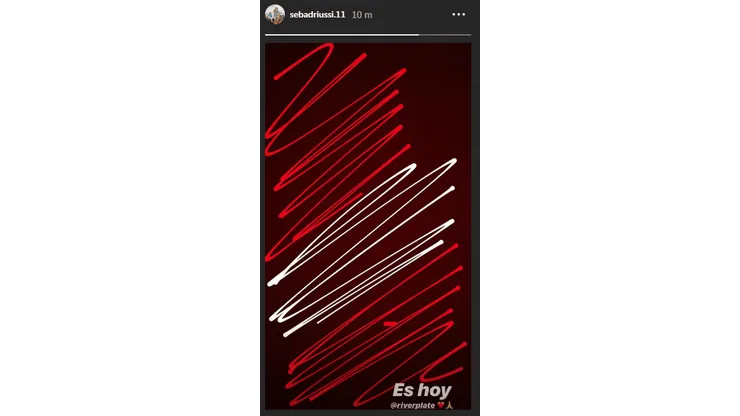 La historia bien River de Driussi antes de la final: "Es hoy"