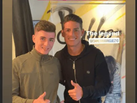 Y por fin llegó: la primera imagen de James Rodríguez desde Inglaterra