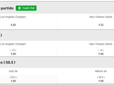 El favorito para Saints vs Chargers en el Monday Night Football