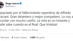 El sentido mensaje de Latorre tras la muerte de Graciani: "Nadie sabe cuándo es el final"