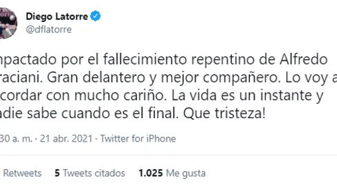 El sentido mensaje de Latorre tras la muerte de Graciani: "Nadie sabe cuándo es el final"