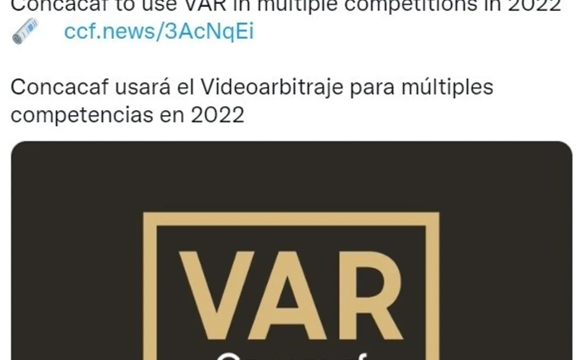 Concacaf tendrá VAR para sus competencias, iniciando por Eliminatorias ...