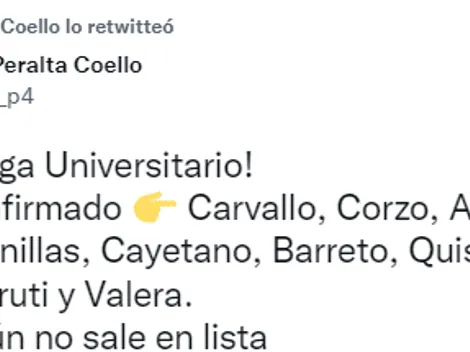 Once confirmado de Universitario para enfrentar a César Vallejo