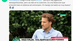 Diego Forlán: "Perú es una selección que entendió bien el sistema de su entrenador"
