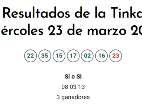 RESULTADOS AQUÍ de La Tinka del miércoles 23 de marzo | Números ganadores del sorteo 866 de Intralot | Lotería de Perú