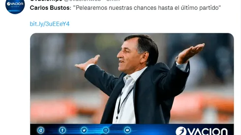 Carlos Bustos: "Pelearemos hasta el último partido"