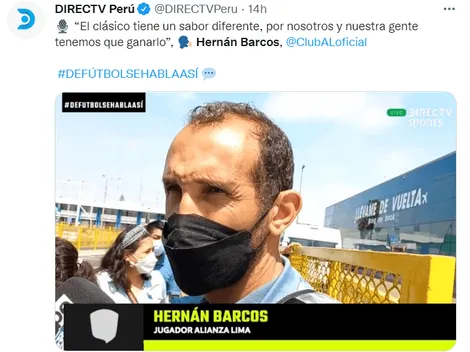 Hernán Barcos: "Por nosotros y nuestra gente tenemos que ganar el clásico"