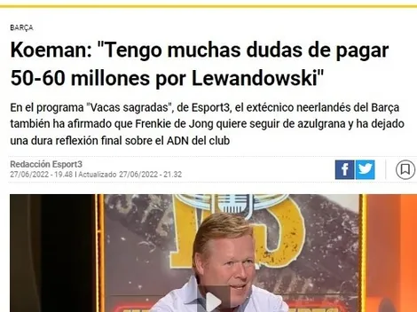 Koeman explota: "Barcelona vive del pasado y del tiki-taka"