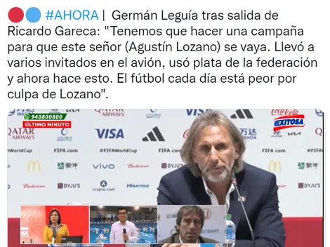 Germán Leguía propone campaña para sacar a Agustín Lozano de la FPF