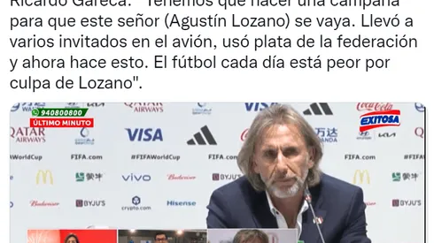 Germán Leguía propone campaña para sacar a Agustín Lozano de la FPF