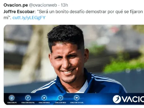 Joffré Escobar habló sobre sus primeros días en Sporting Cristal