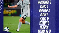 Con Messi: alineaciones para PSG vs Gamba Osaka
